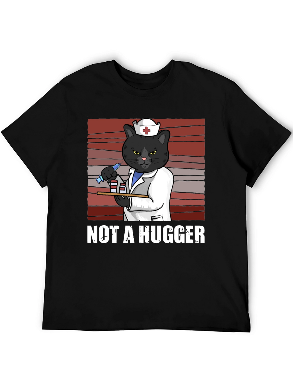 Not A Hugger Nurse Cat T-Shirt