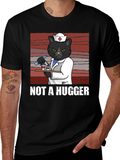Not A Hugger Nurse Cat T-Shirt