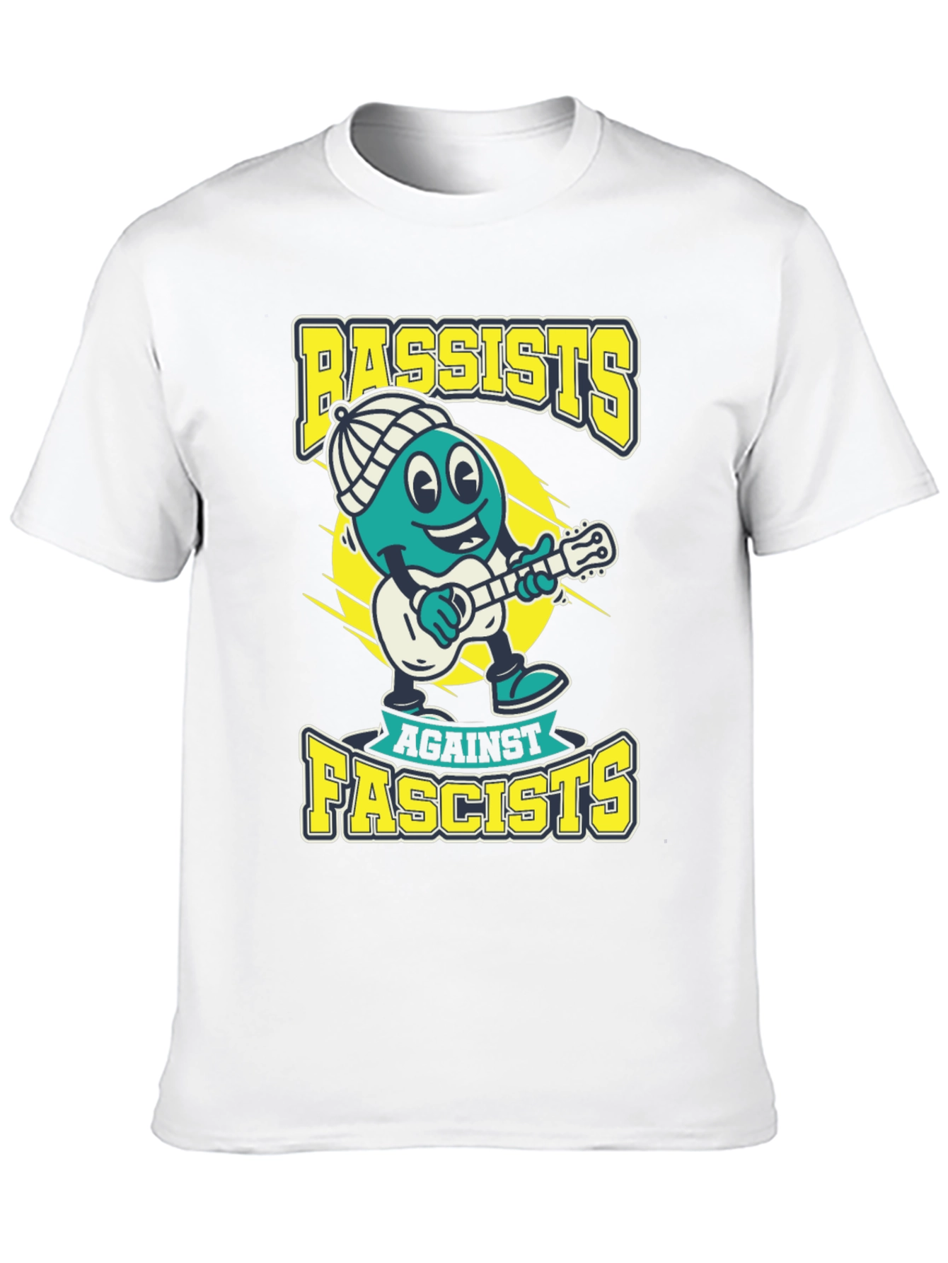 Bassists Against Fascists Graphic Tee - Political Statement T-Shirt