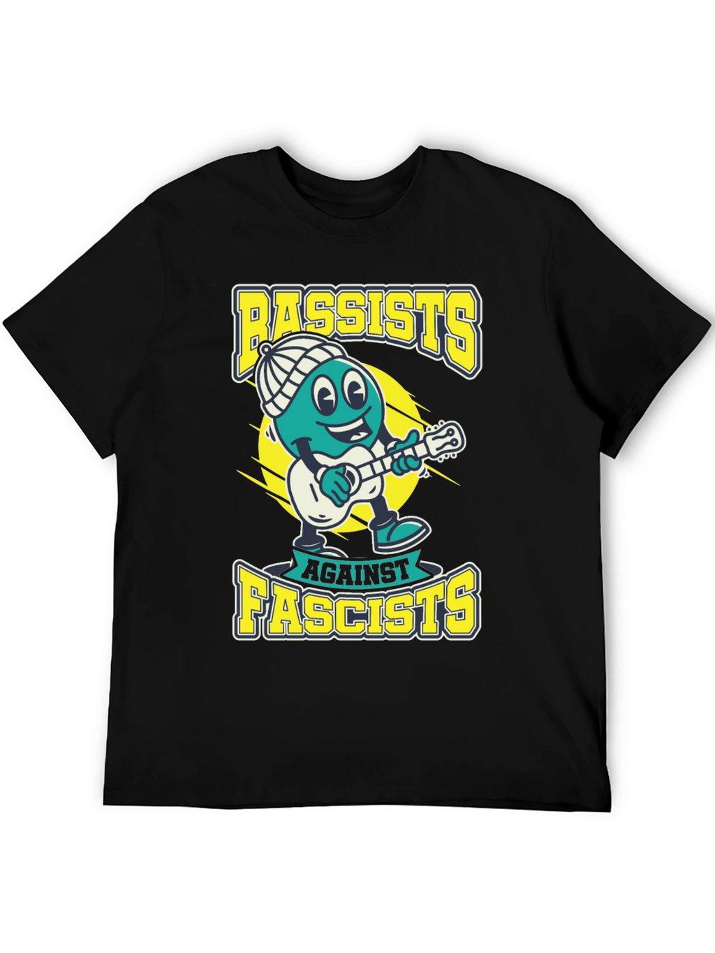 Bassists Against Fascists Graphic Tee - Political Statement T-Shirt