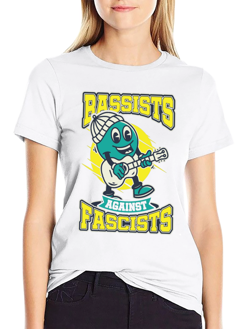 Bassists Against Fascists Graphic Tee - Political Statement T-Shirt