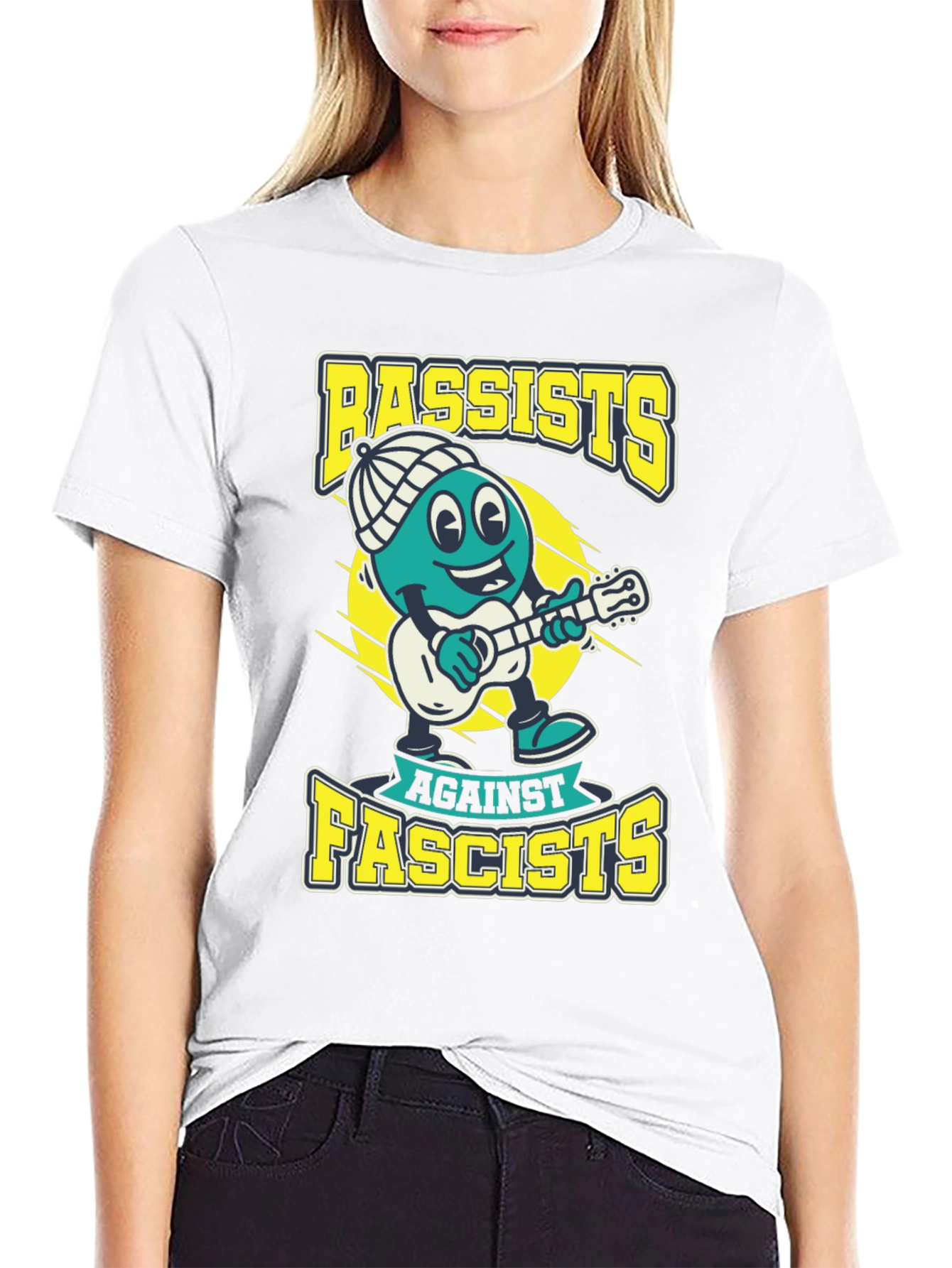 Bassists Against Fascists Graphic Tee - Political Statement T-Shirt
