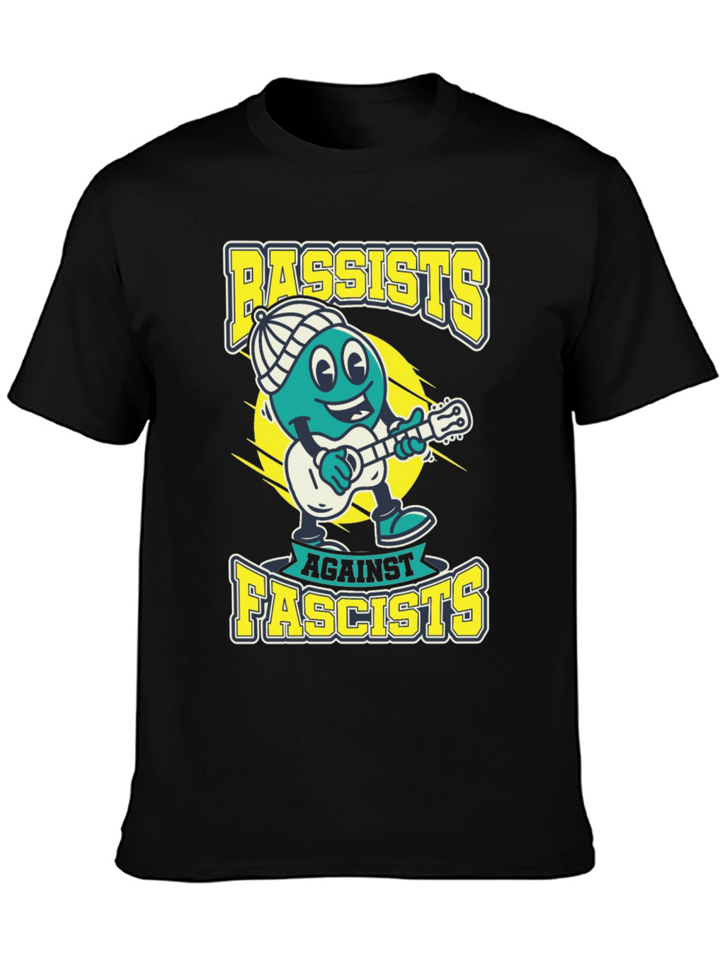 Bassists Against Fascists Graphic Tee - Political Statement T-Shirt