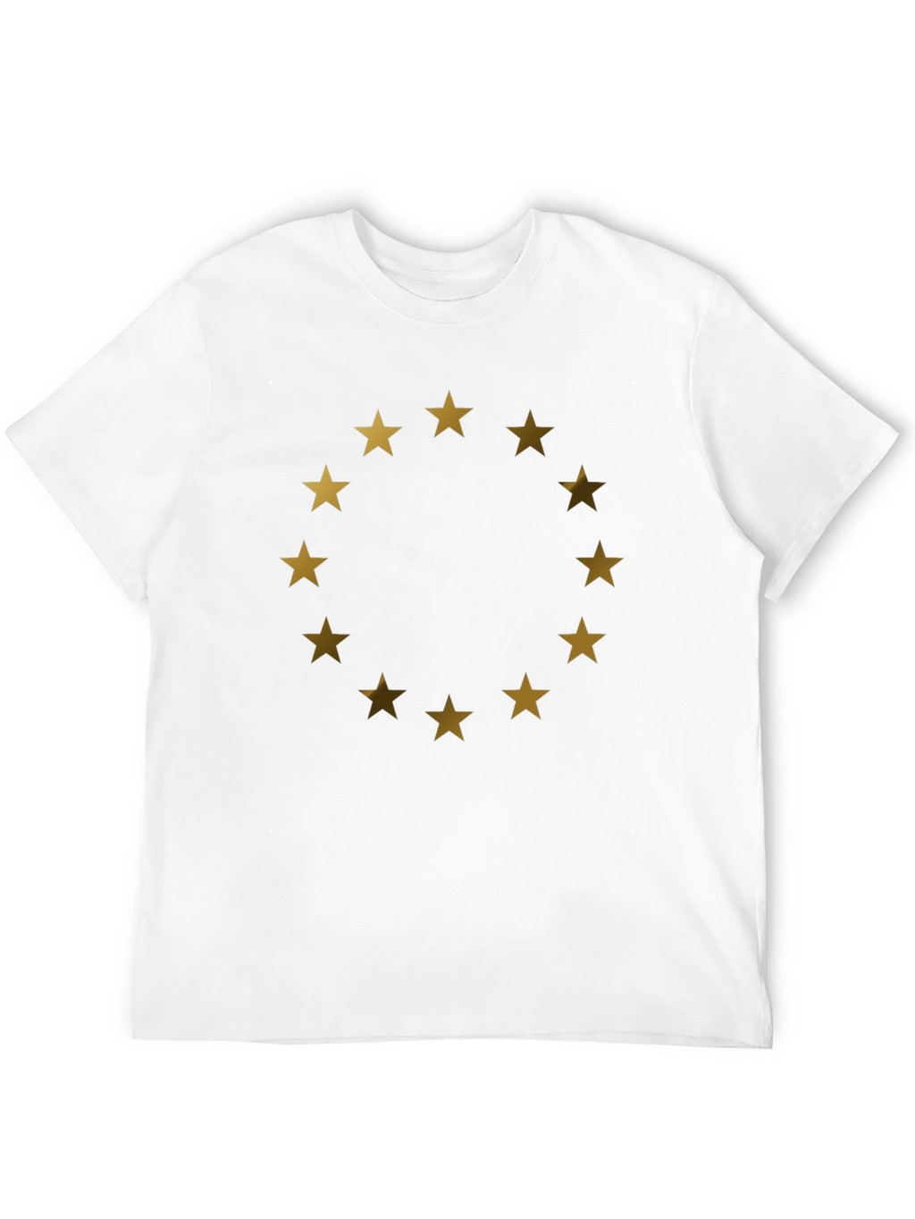 EU Stars Graphic T-Shirt - Black Cotton Tee
