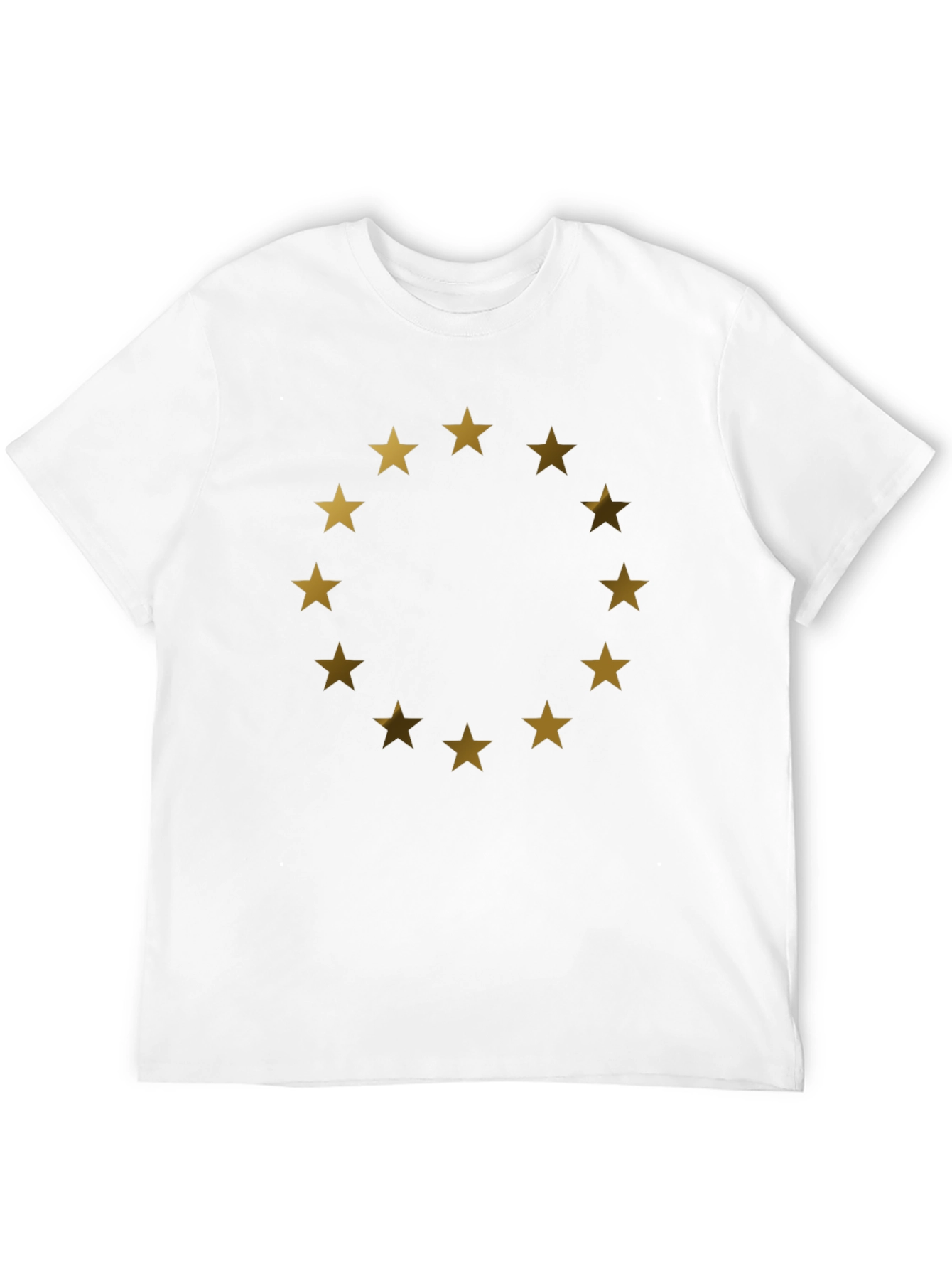 EU Stars Graphic T-Shirt - Black Cotton Tee