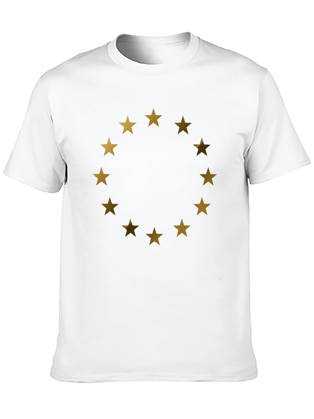 EU Stars Graphic T-Shirt - Black Cotton Tee