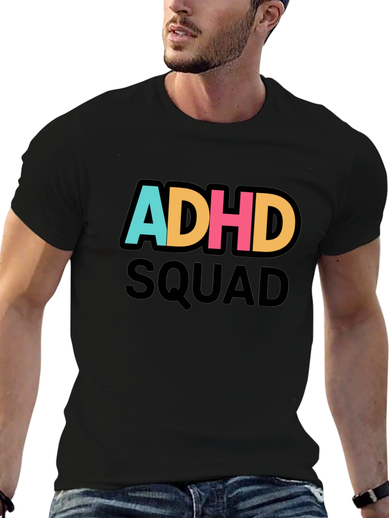 ADHD Squad Tee - Soft Cotton Blend Statement Shirt