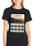 2019 Calendar New Year Graphic Tee
