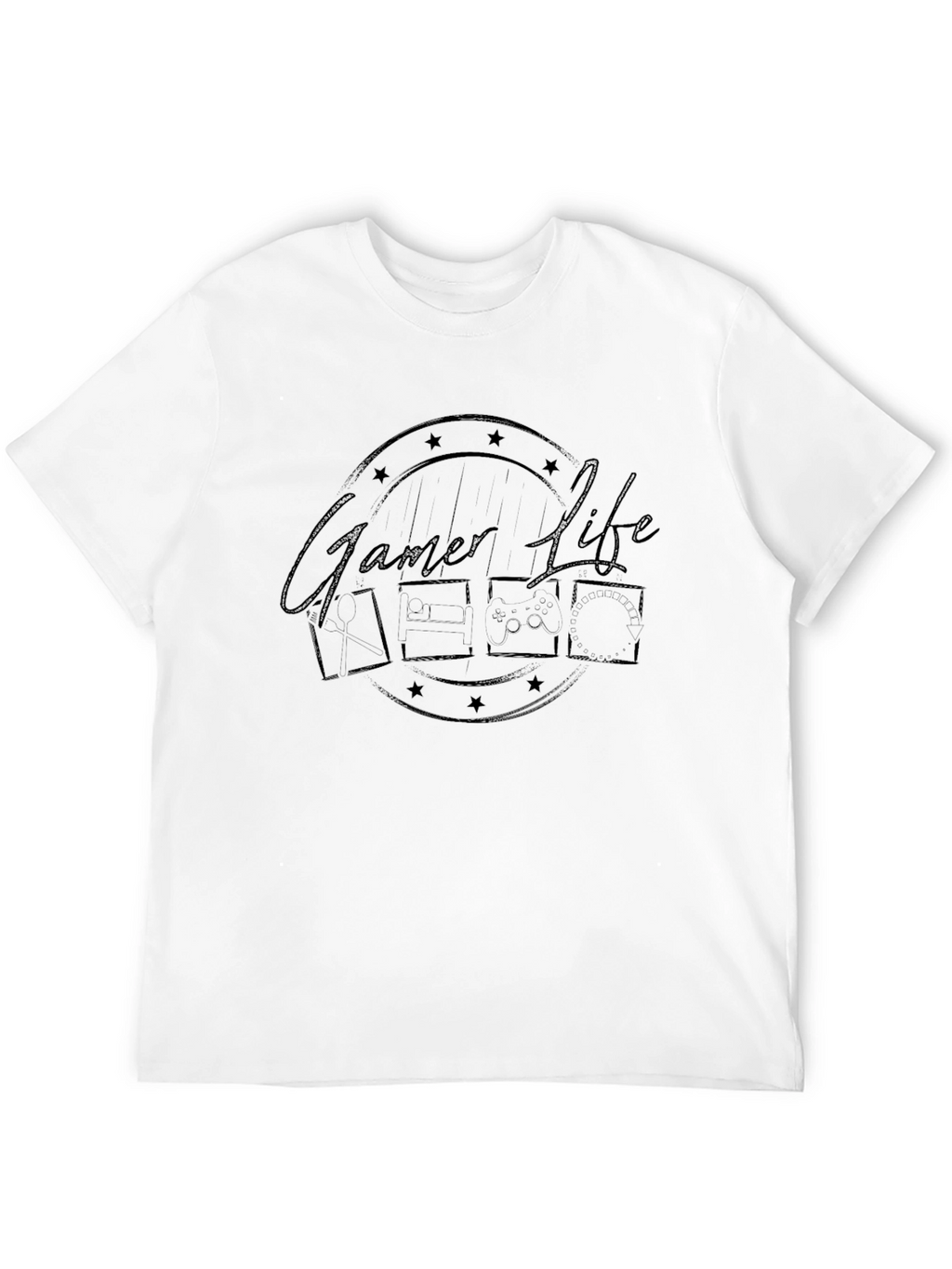 Gamer Life Black Graphic Tee