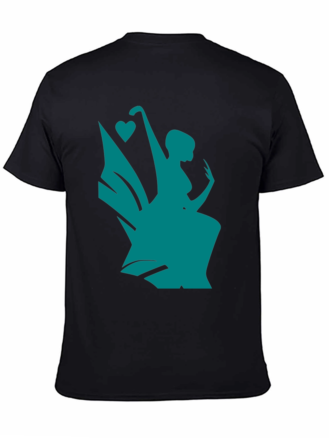 Whimsical Teal Fairy Graphic Tee