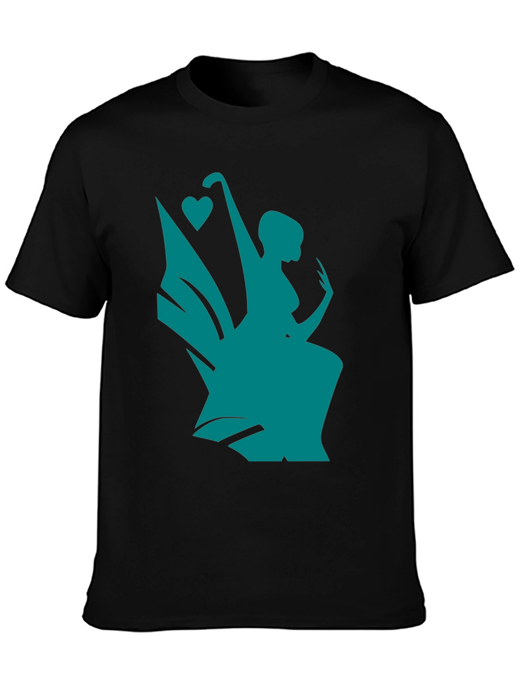 Whimsical Teal Fairy Graphic Tee