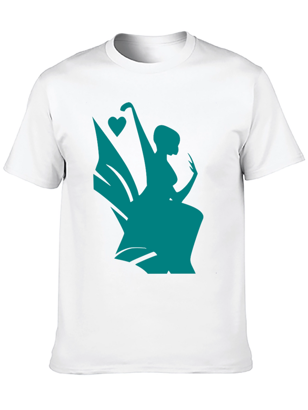 Whimsical Teal Fairy Graphic Tee