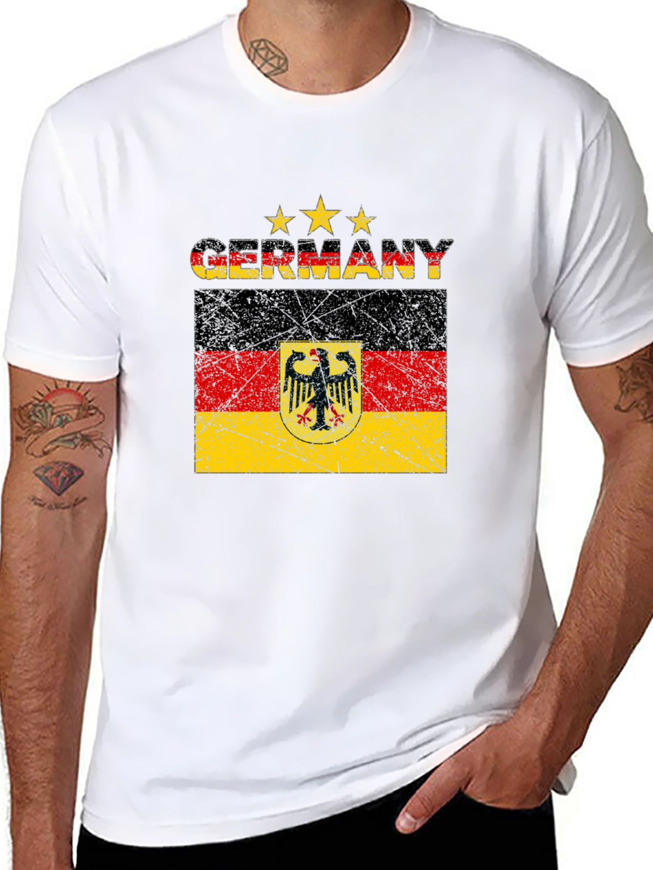 Germany Flag T-Shirt - Distressed Graphic Tee