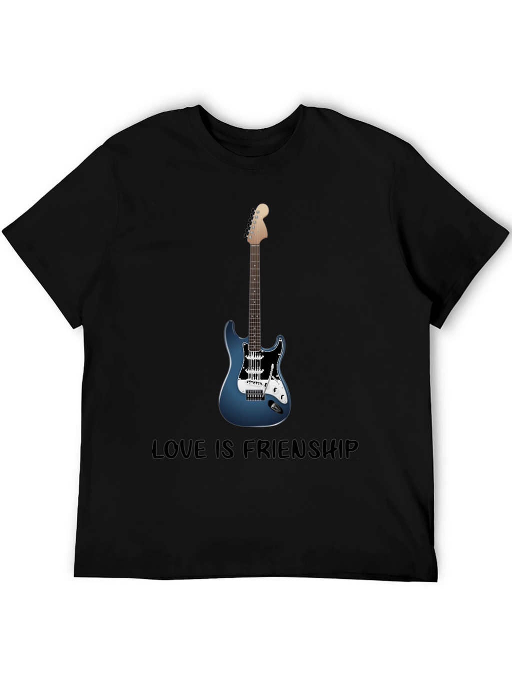 Guitar Lover T-Shirt - Love Is Friendship