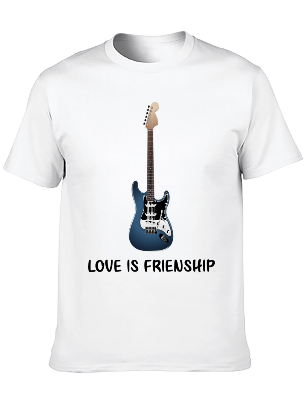 Guitar Lover T-Shirt - Love Is Friendship