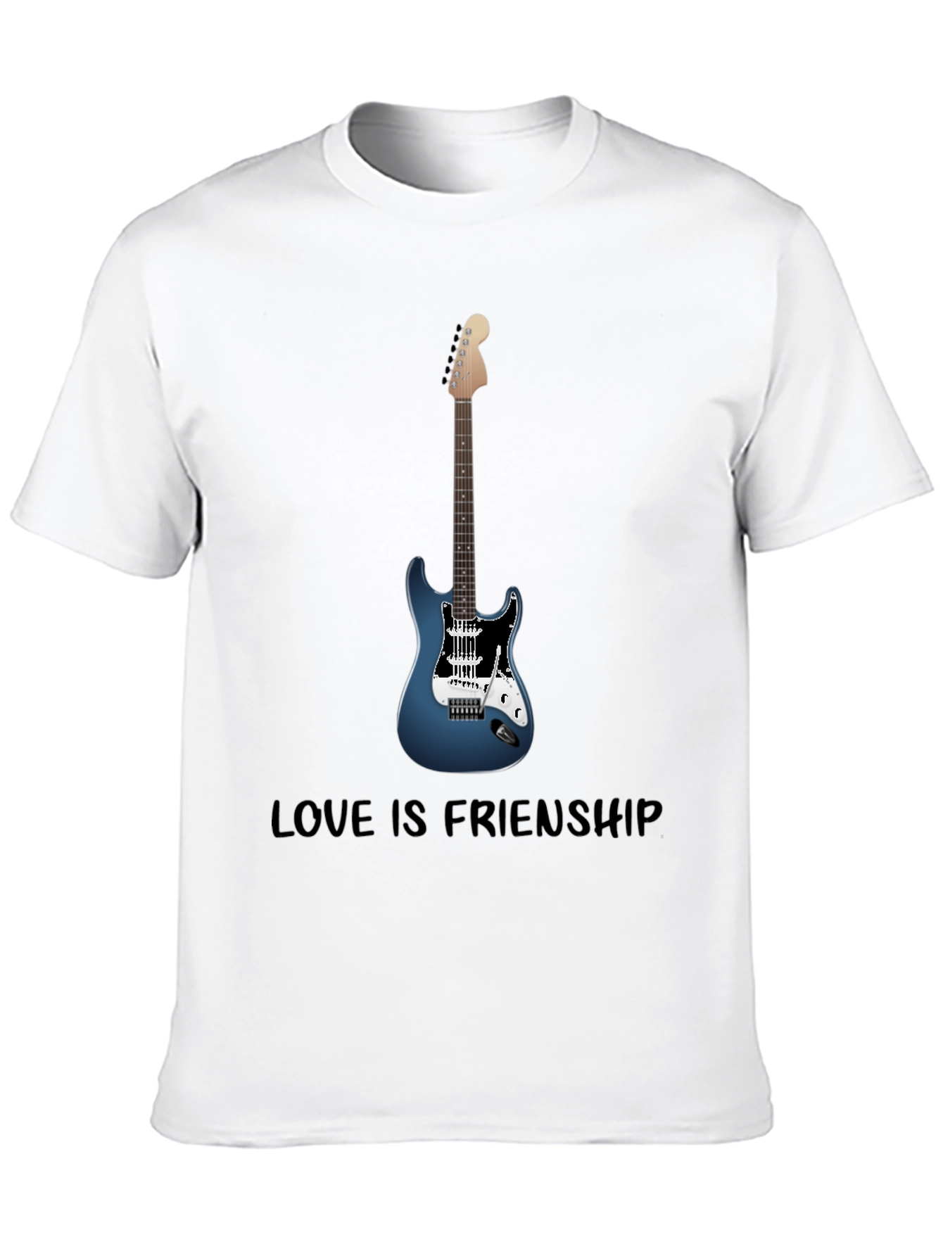 Guitar Lover T-Shirt - Love Is Friendship