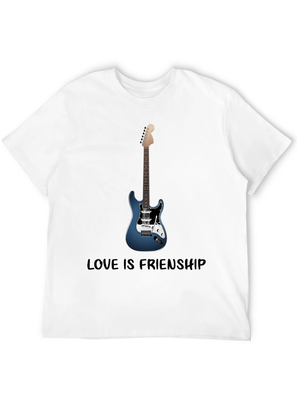 Guitar Lover T-Shirt - Love Is Friendship