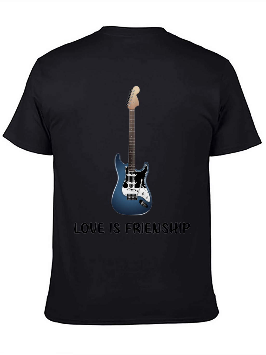 Guitar Lover T-Shirt - Love Is Friendship