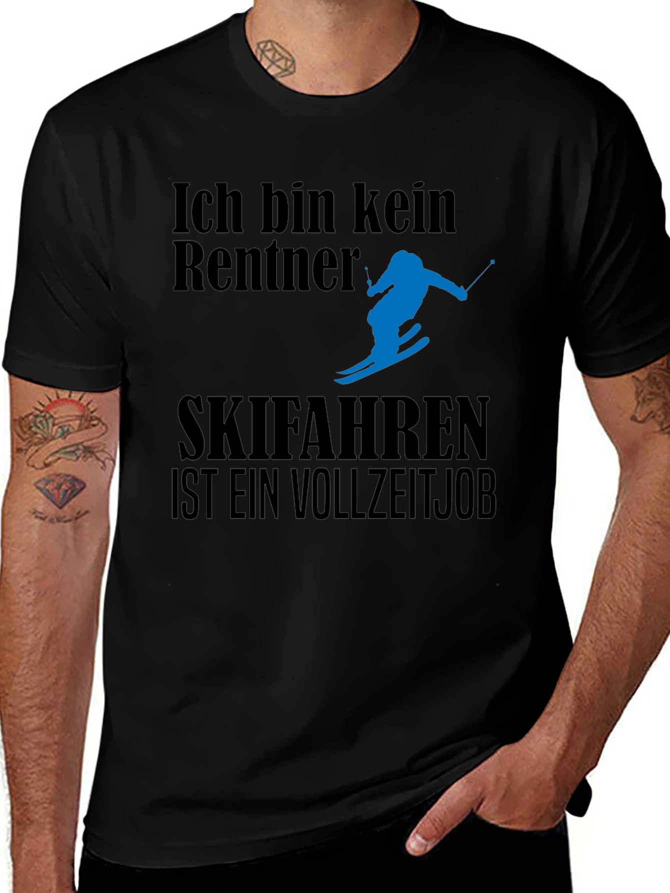 Ich Bin Kein Rentner Ski T-Shirt