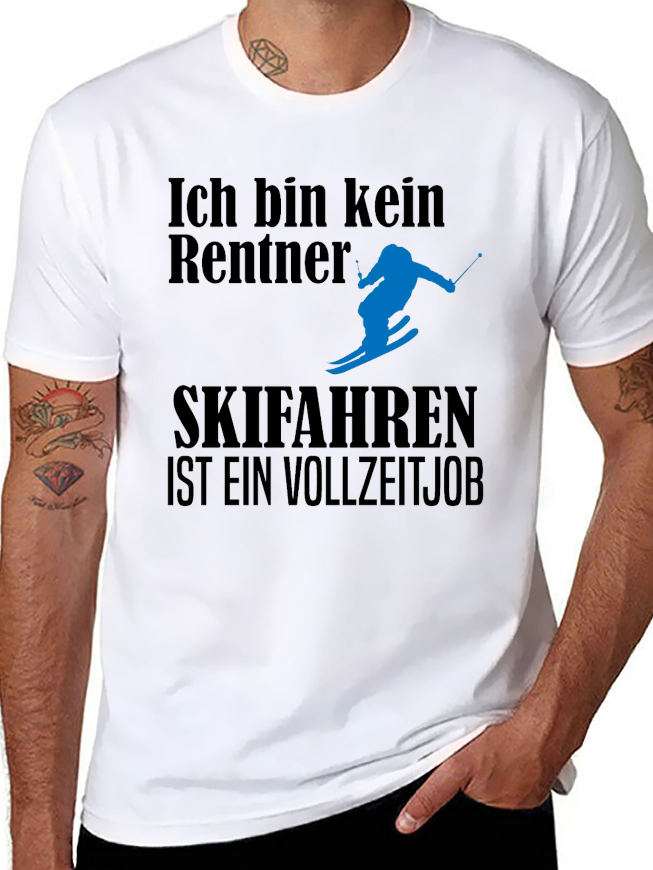 Ich Bin Kein Rentner Ski T-Shirt