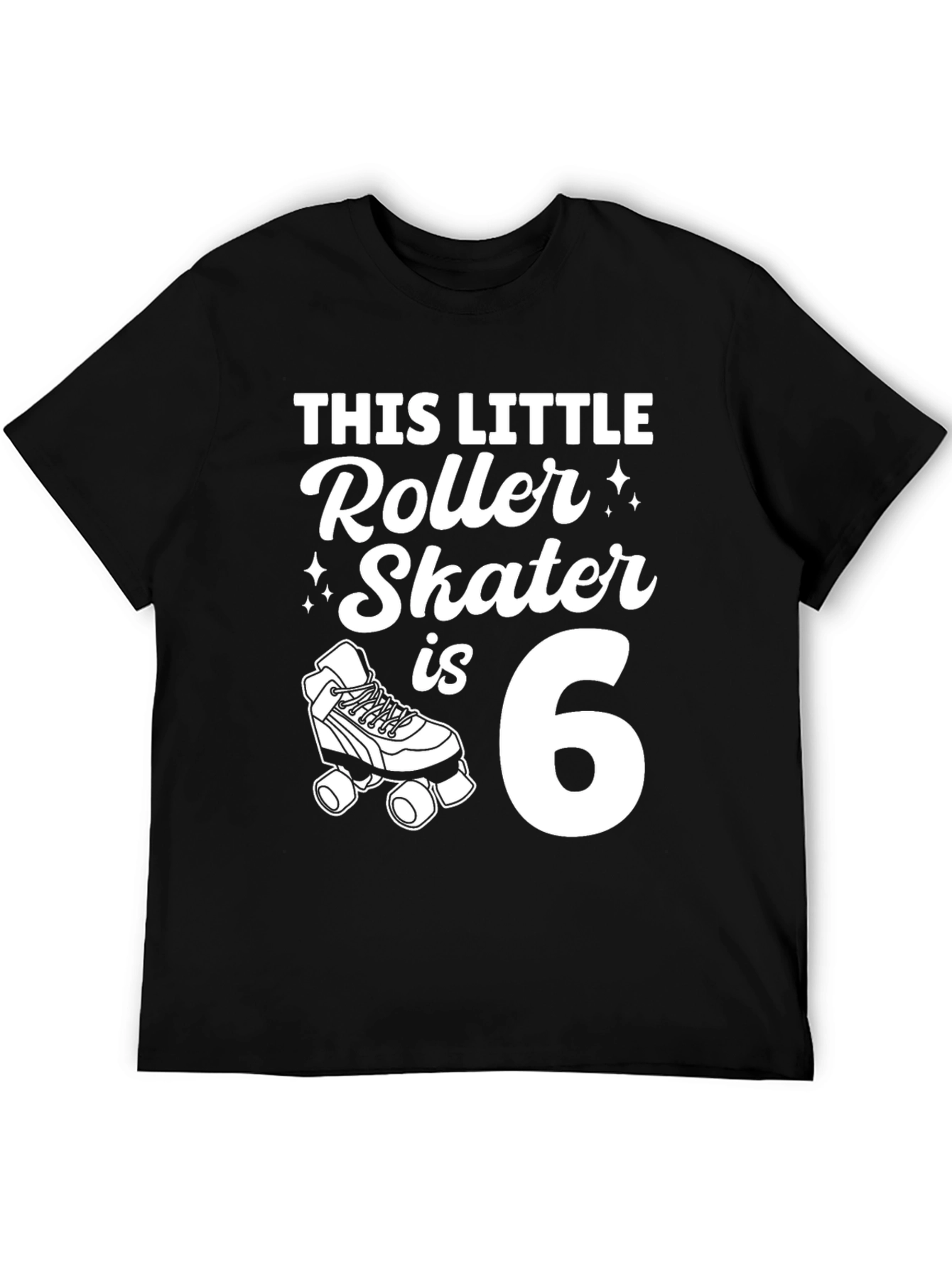 This Little Roller Skater Is 6 - Birthday T-Shirt