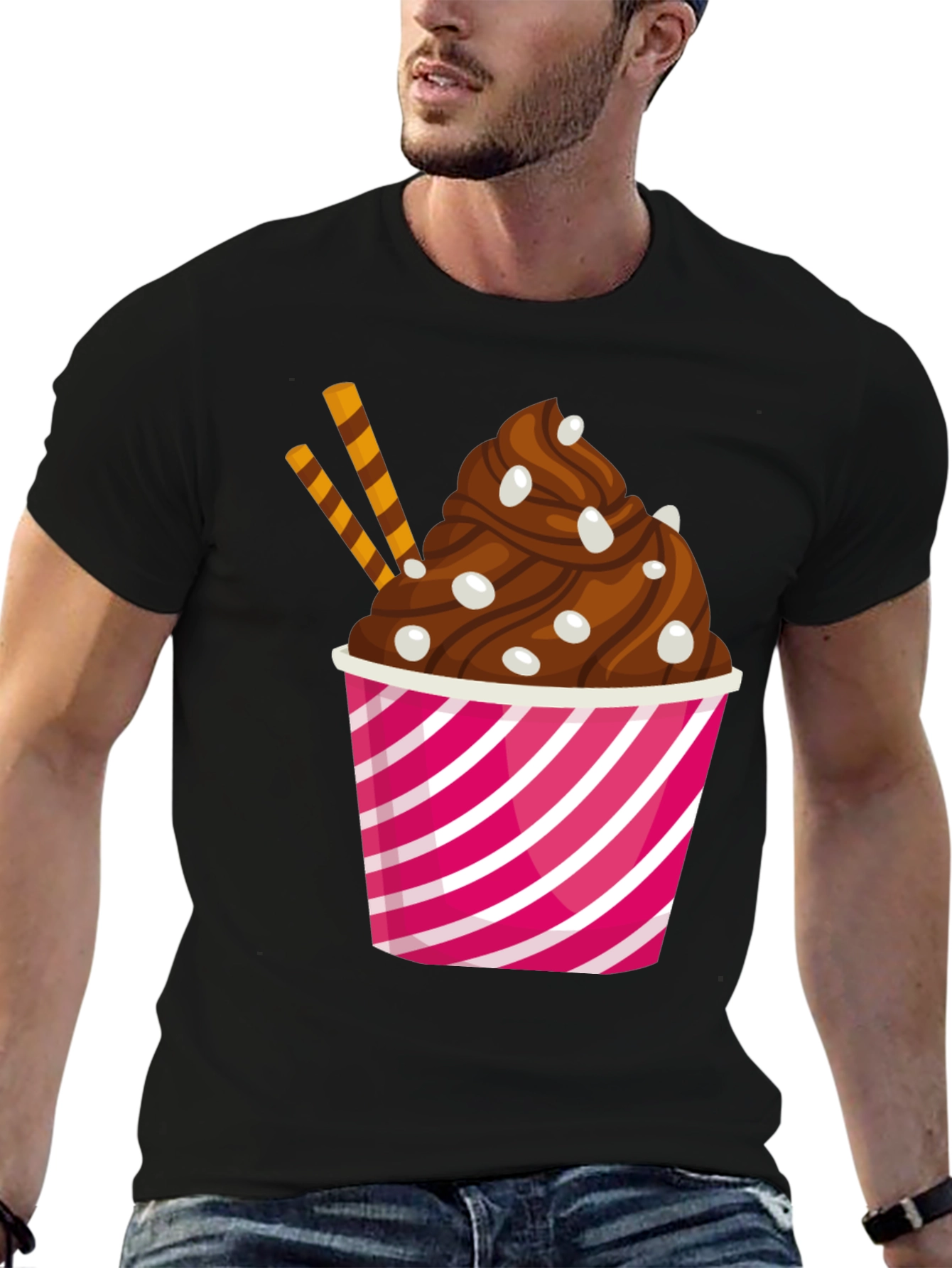 Dessert Graphic T-Shirt - Casual Style