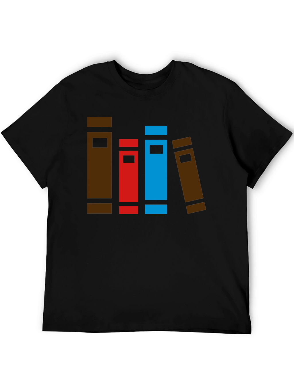 Book Stack Graphic Tee - Novelty T-Shirt