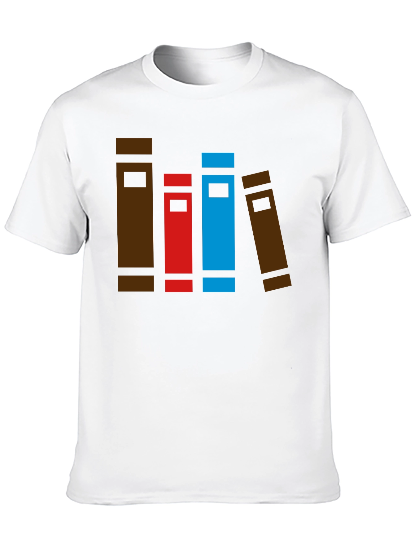 Book Stack Graphic Tee - Novelty T-Shirt