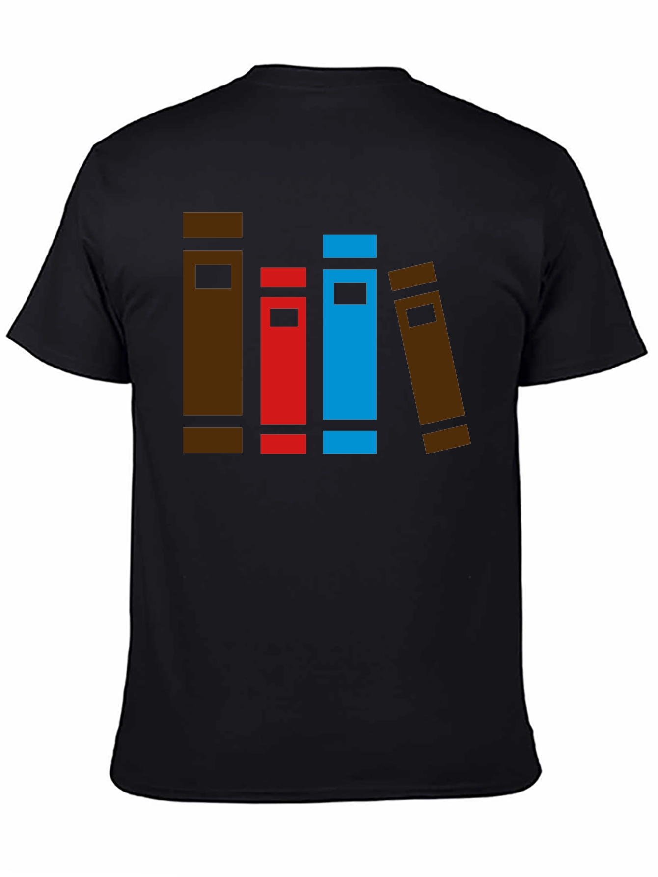 Book Stack Graphic Tee - Novelty T-Shirt