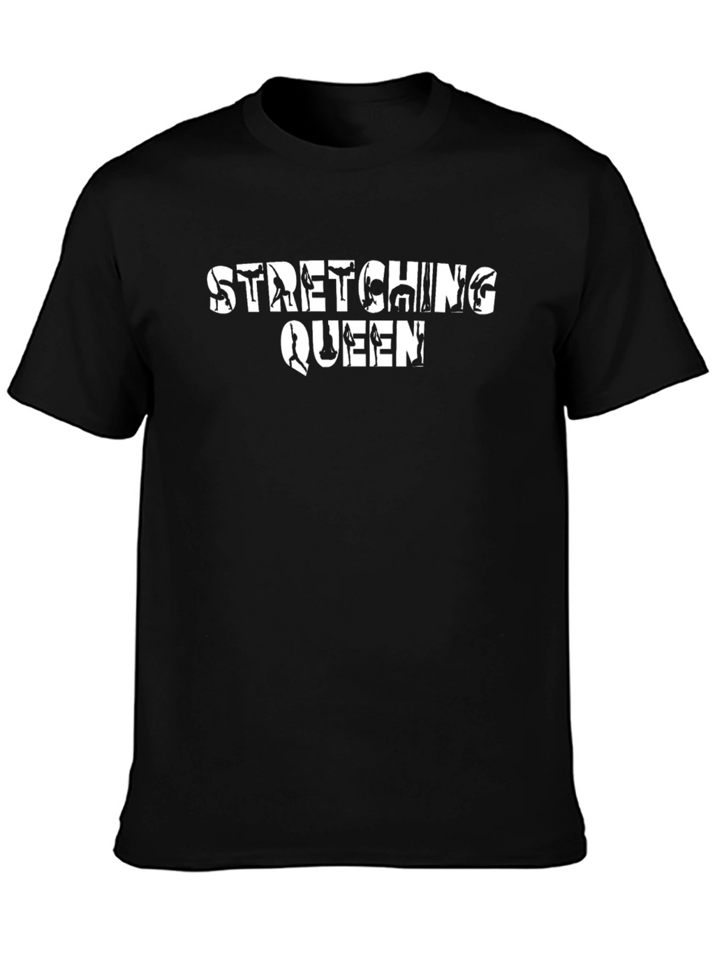 Stretching Queen Black T-Shirt