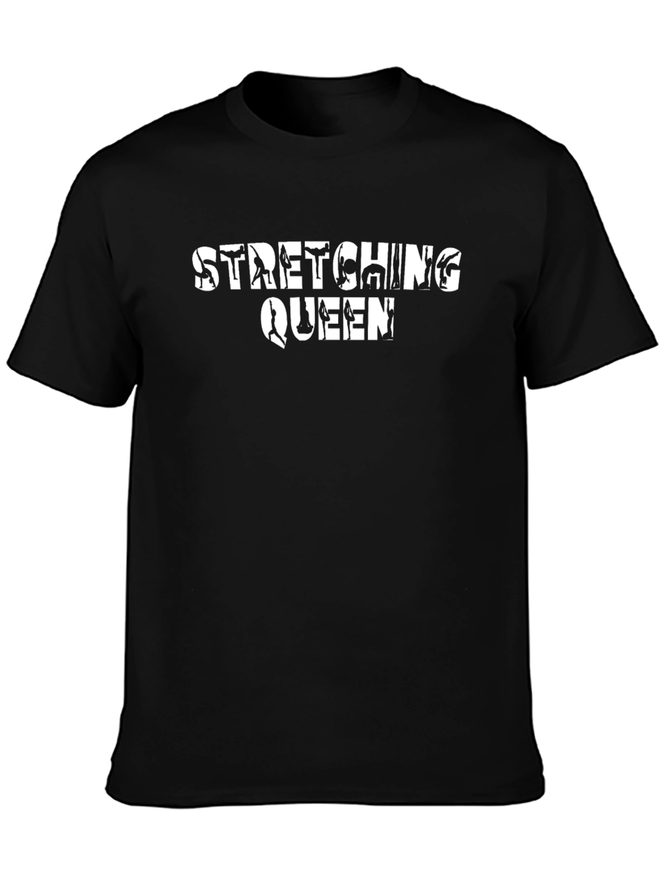 Stretching Queen Black T-Shirt