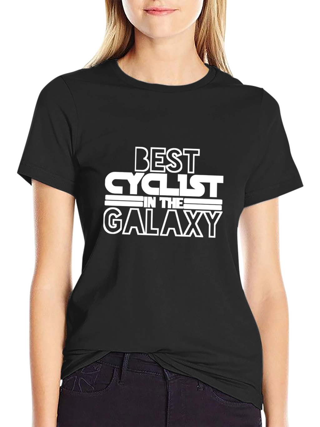 Best Cyclist in the Galaxy Black T-Shirt