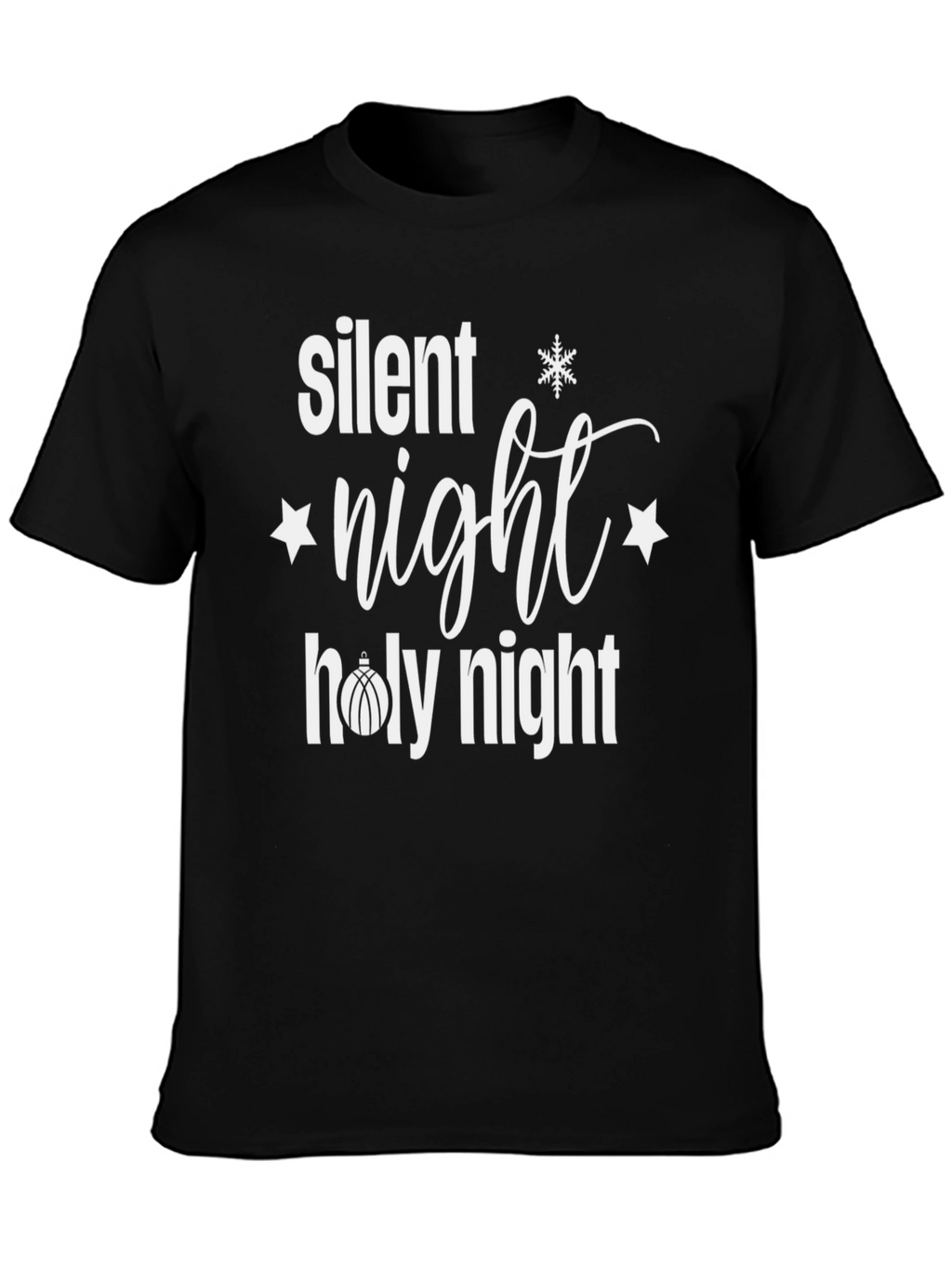 Silent Night T-Shirt Christmas Holiday Tee
