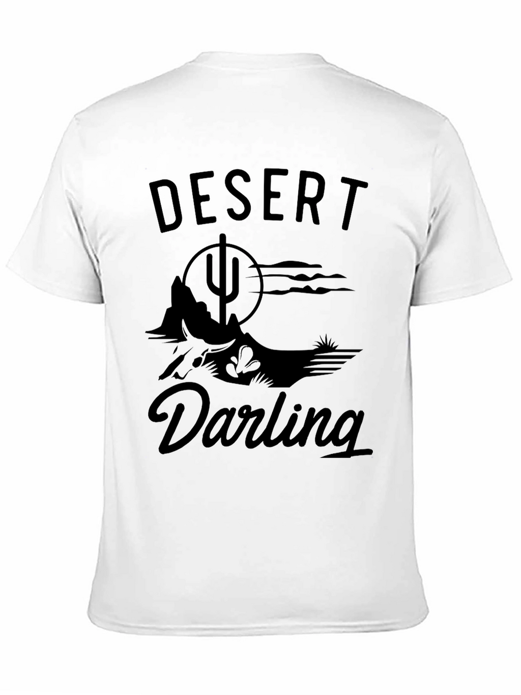 Desert Darling Graphic T-Shirt - Black Cotton Tee