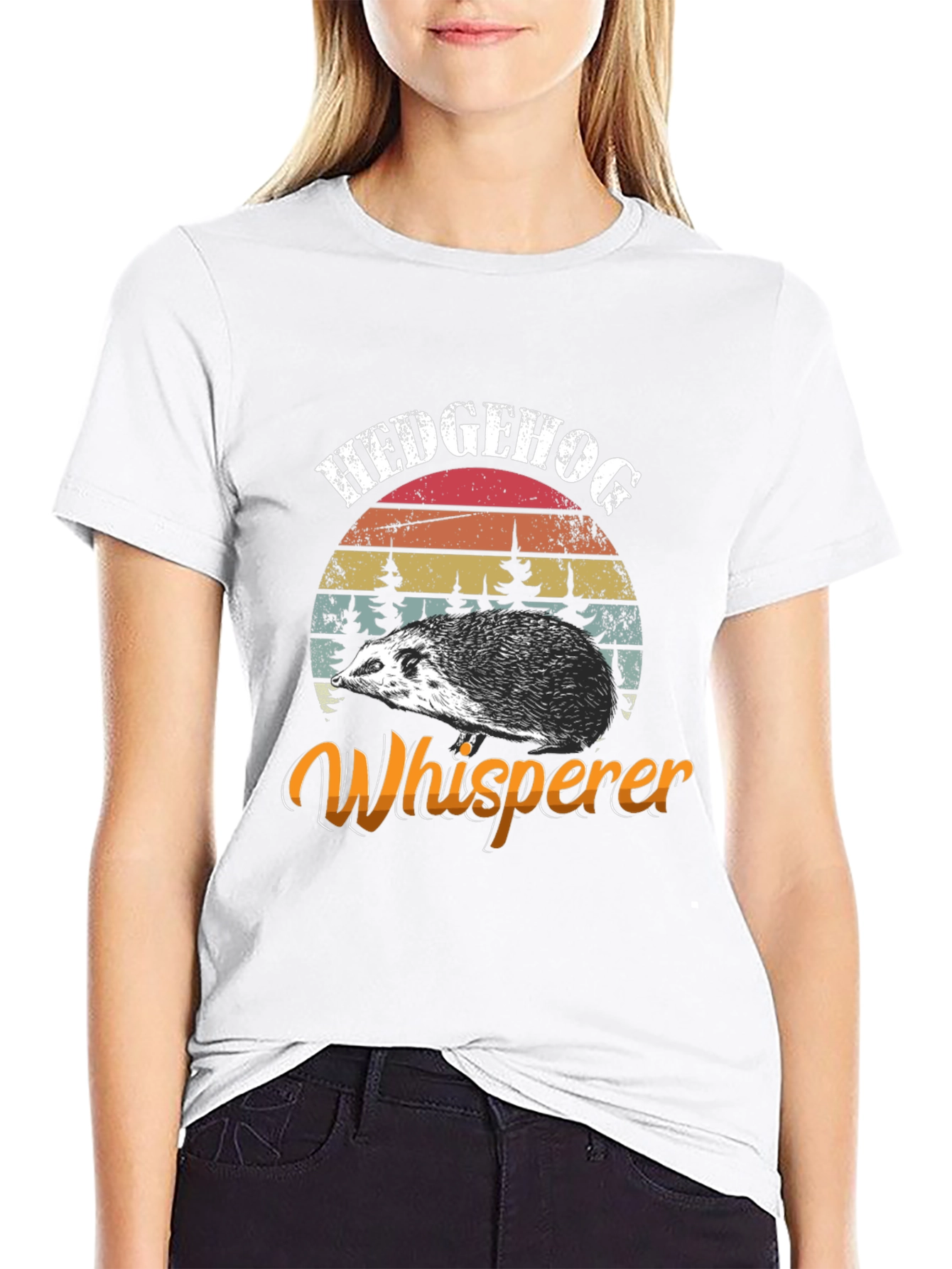 Hedgehog Whisperer Graphic Tee - Novelty Animal Shirt