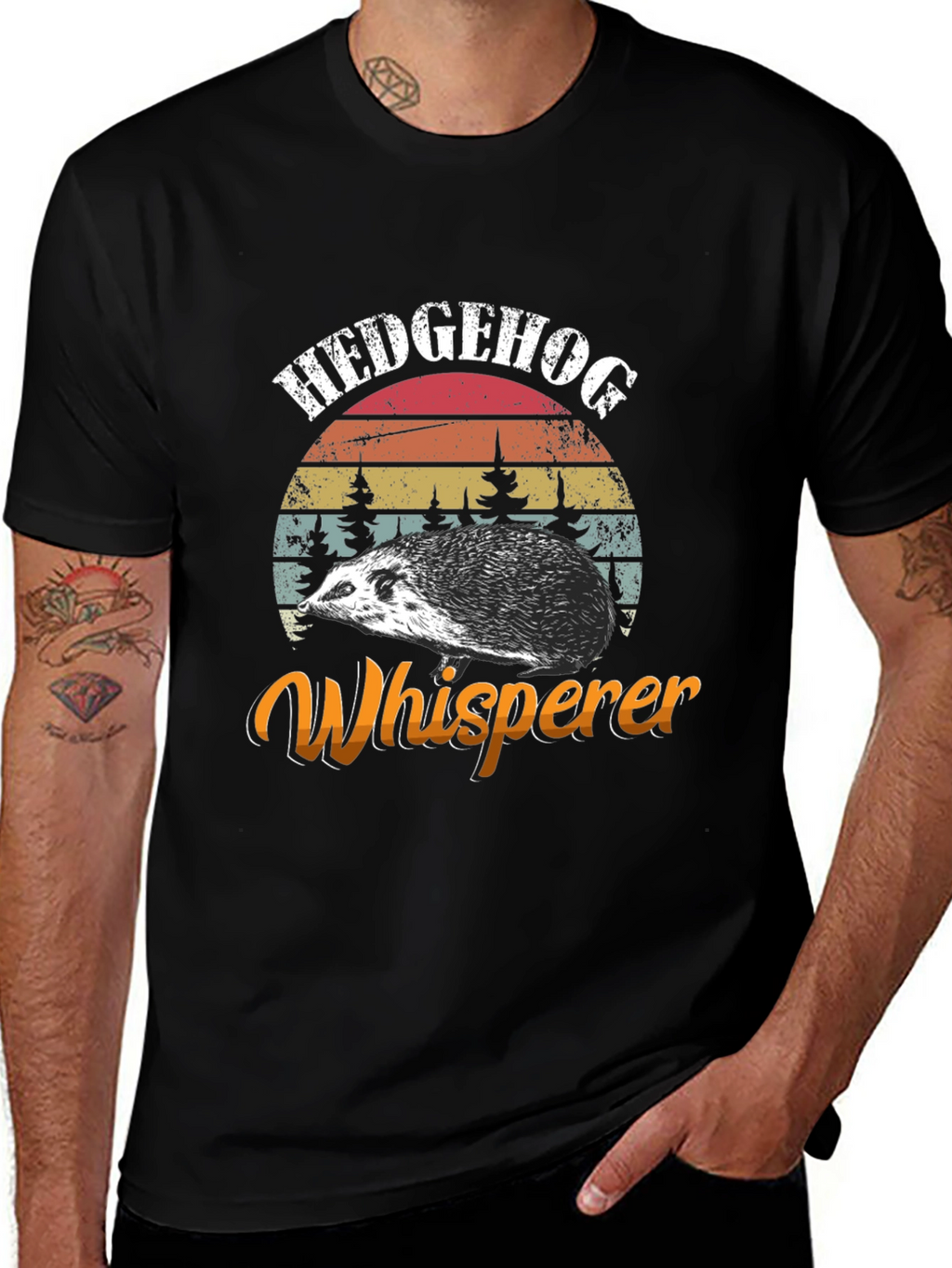 Hedgehog Whisperer Graphic Tee - Novelty Animal Shirt