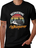 Hedgehog Whisperer Graphic Tee - Novelty Animal Shirt