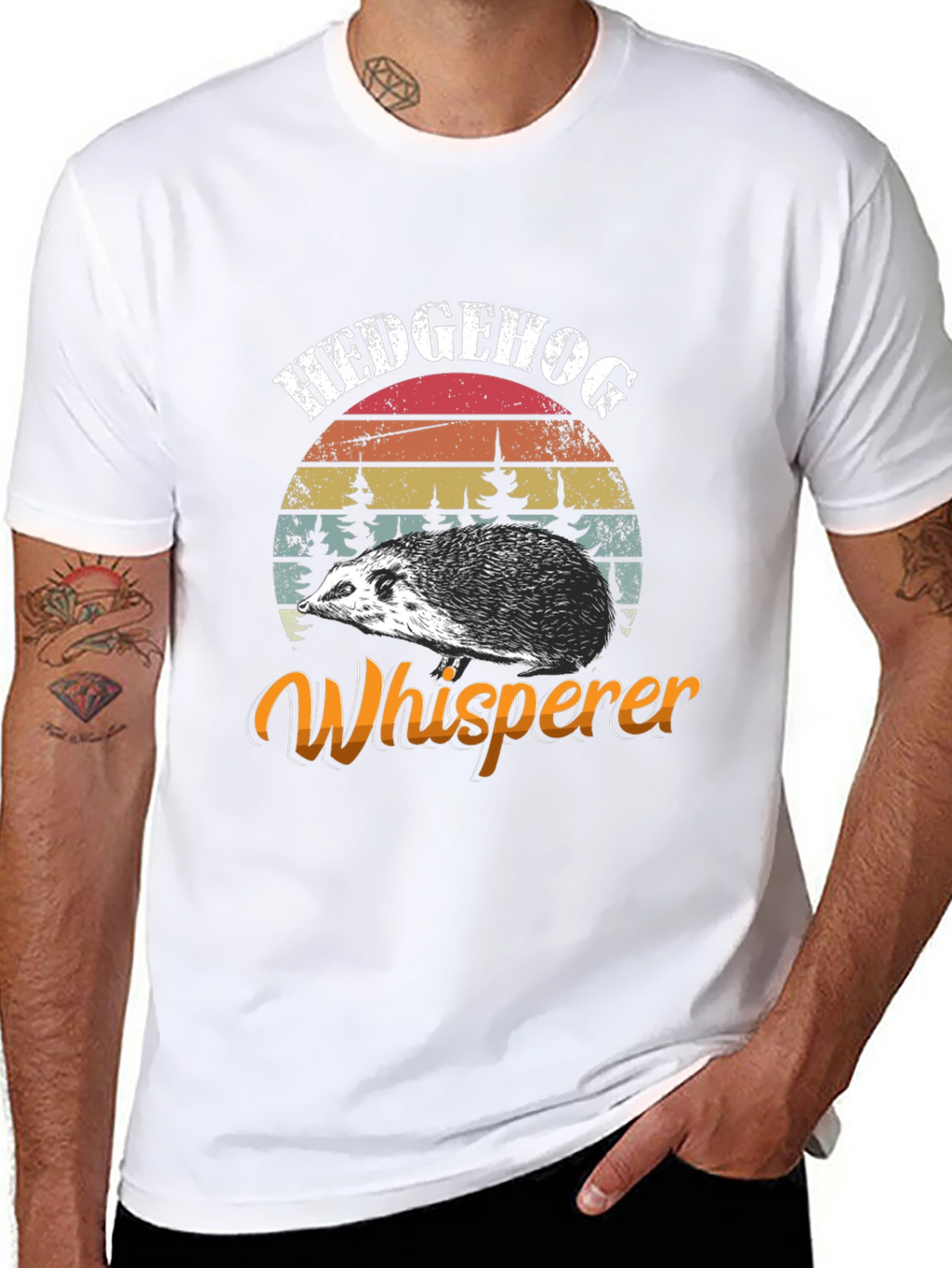 Hedgehog Whisperer Graphic Tee - Novelty Animal Shirt