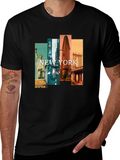 New York Cityscape Graphic T-Shirt