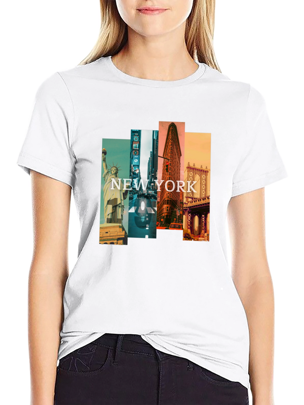 New York Cityscape Graphic T-Shirt