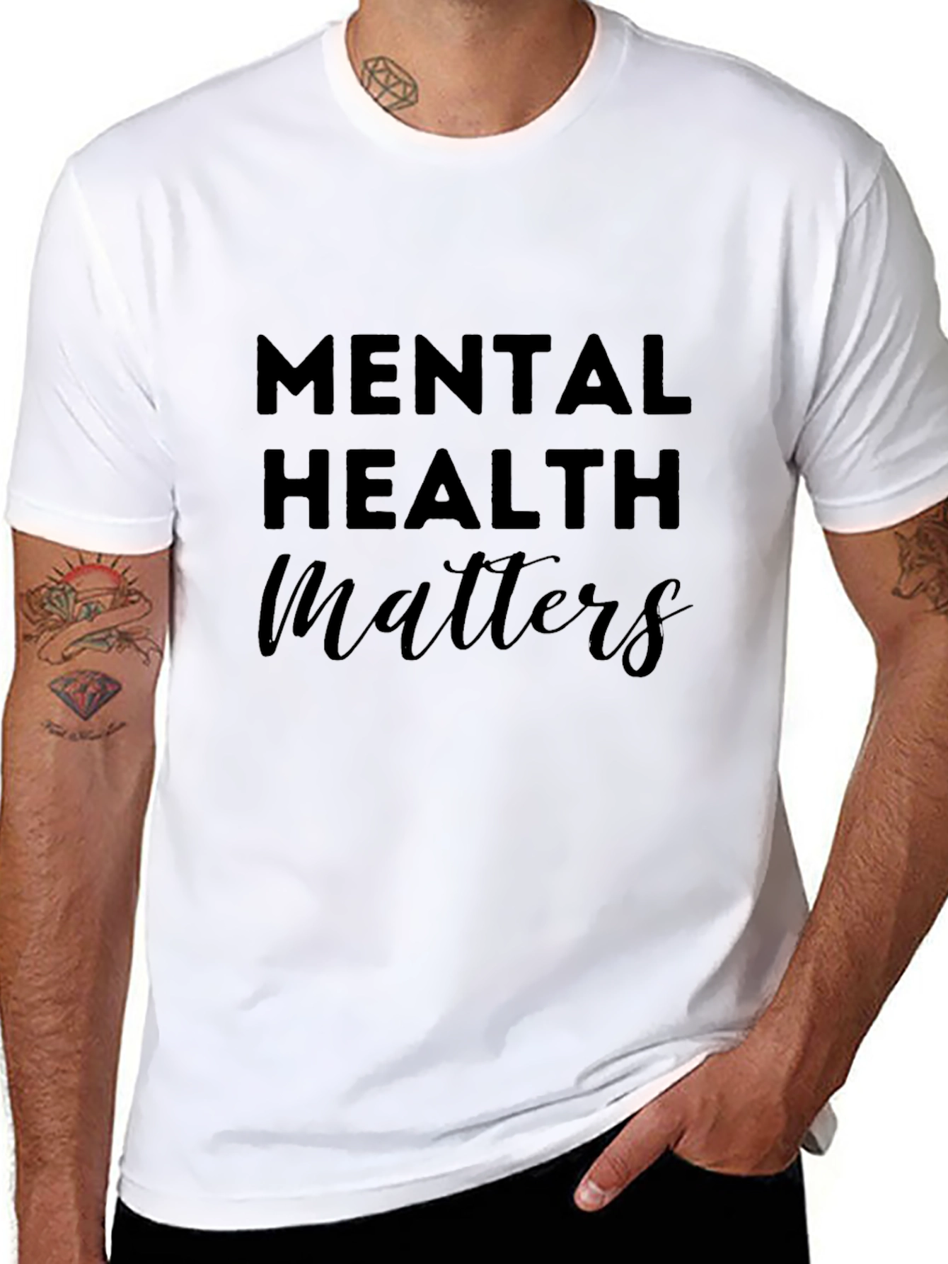 Mental Health Matters Black Tee