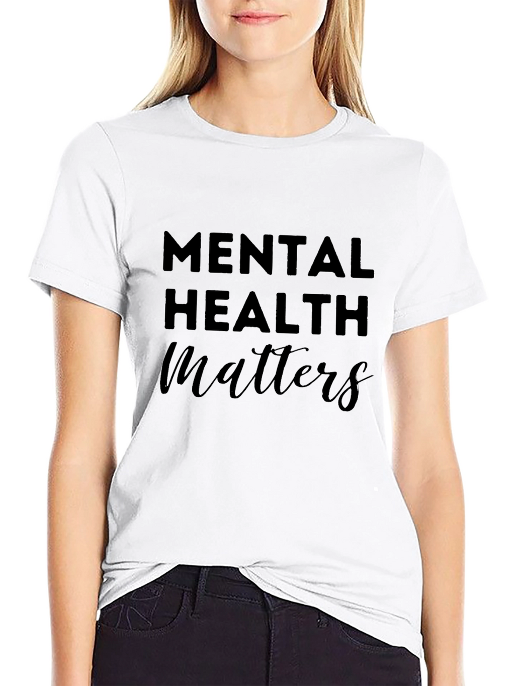 Mental Health Matters Black Tee