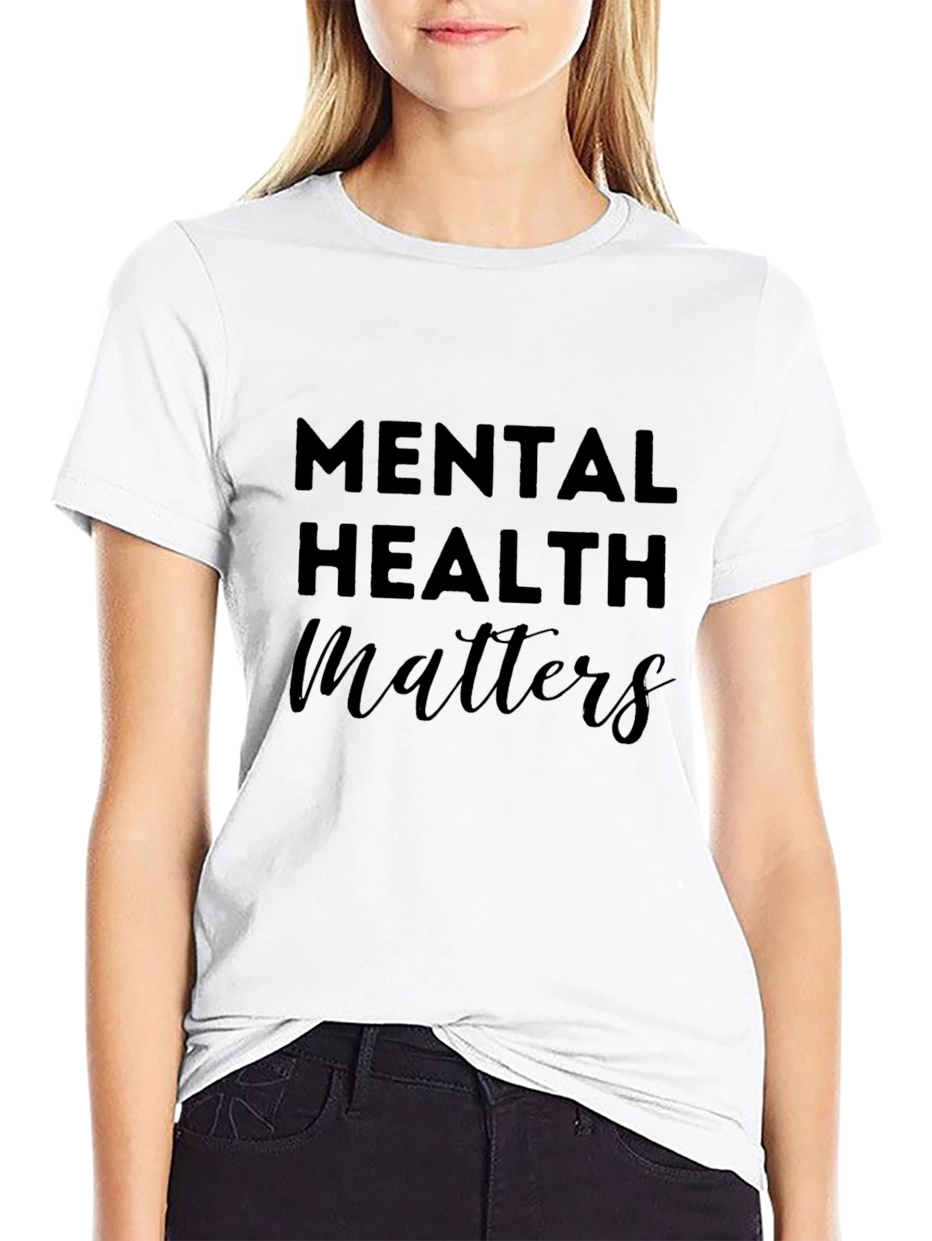 Mental Health Matters Black Tee