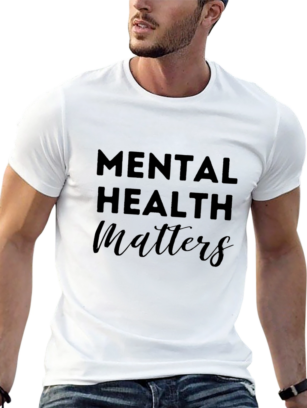 Mental Health Matters Black Tee