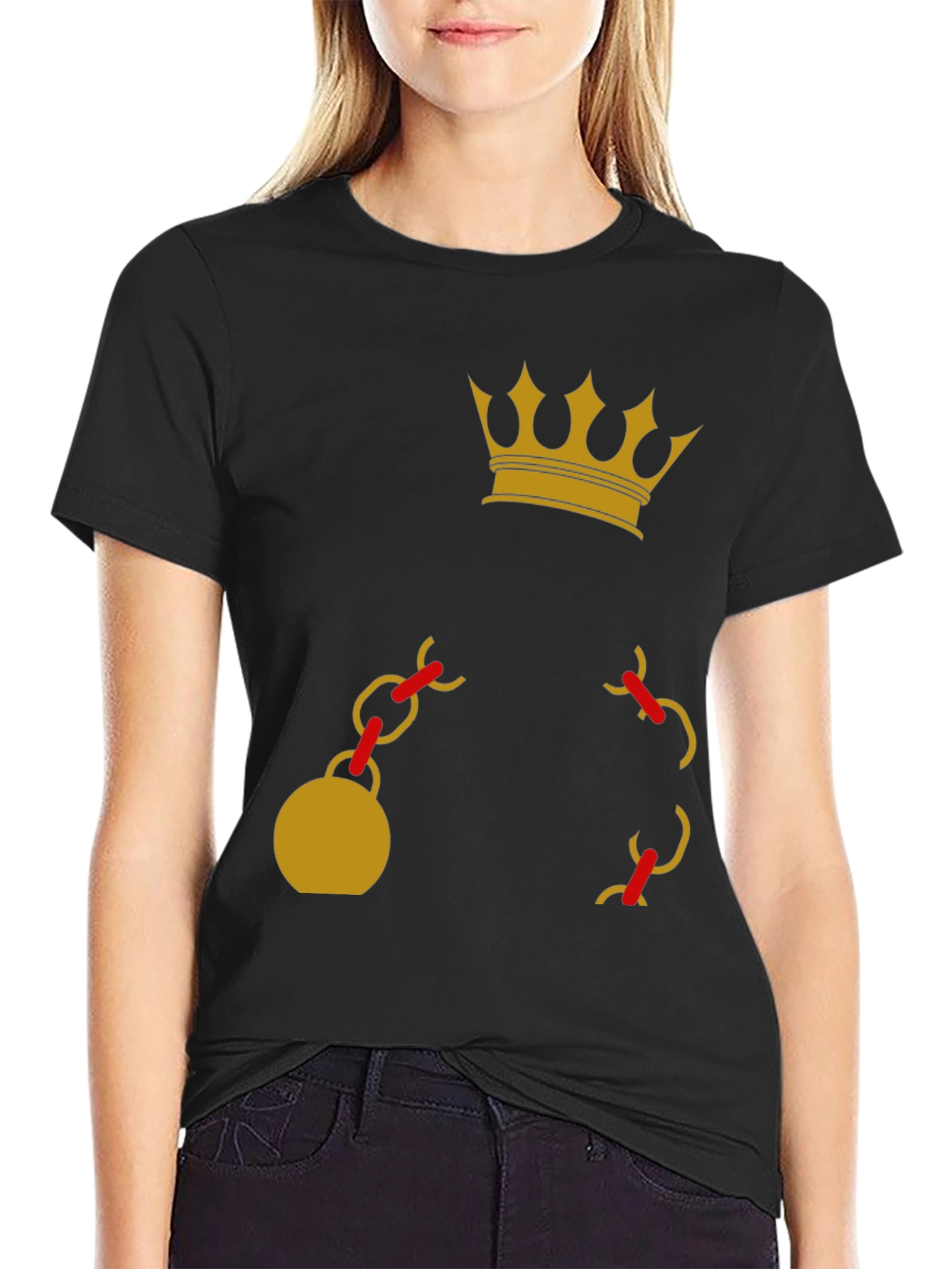 Crown and Chain Graphic Tee