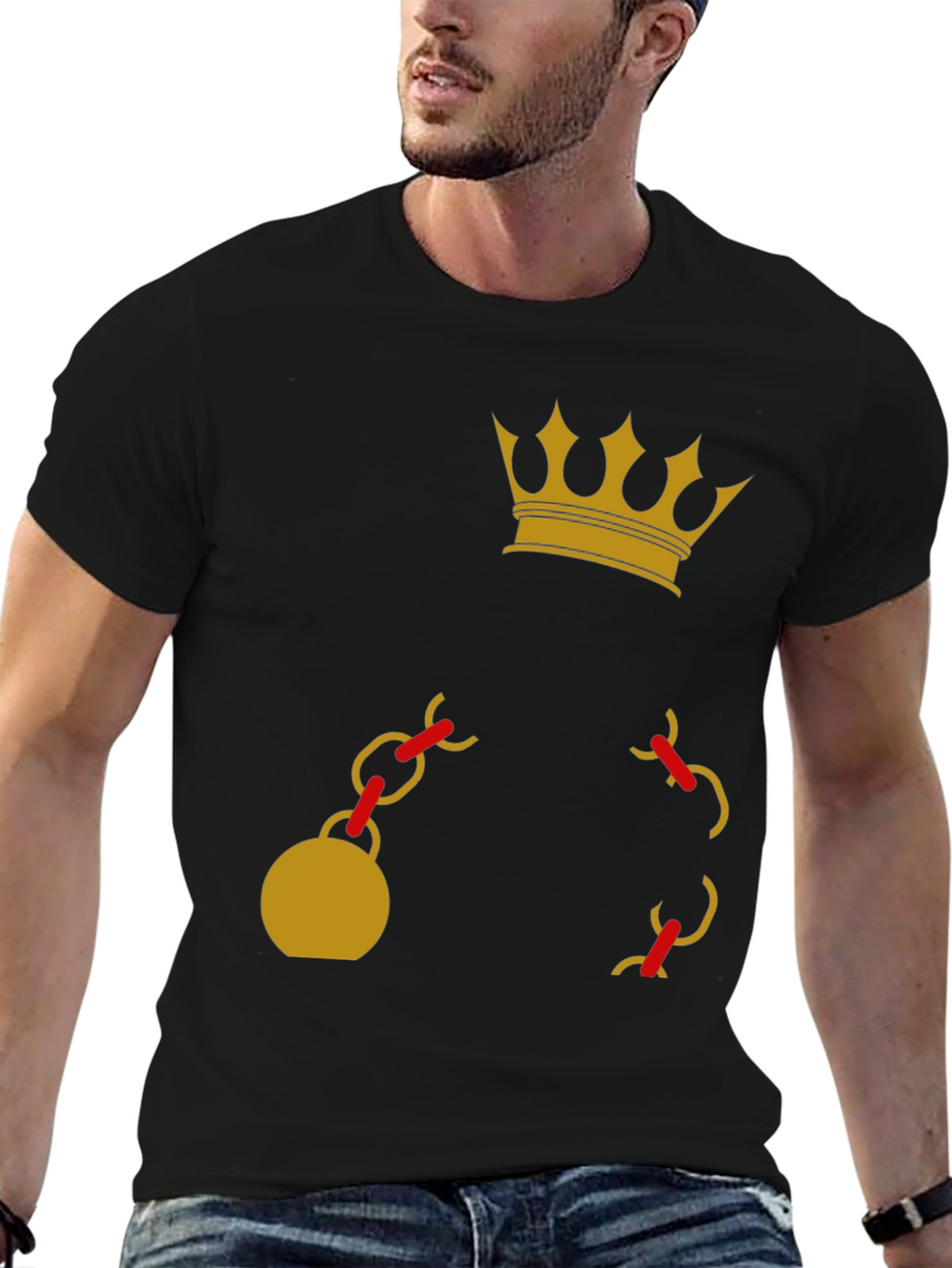 Crown and Chain Graphic Tee
