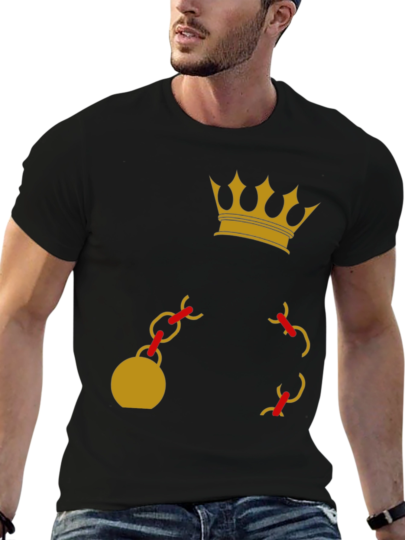 Crown and Chain Graphic Tee