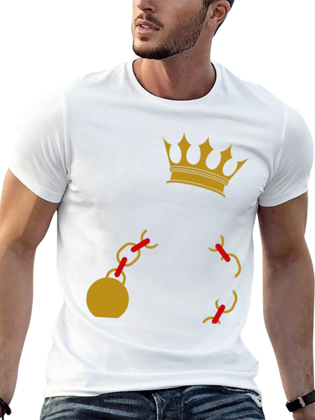 Crown and Chain Graphic Tee