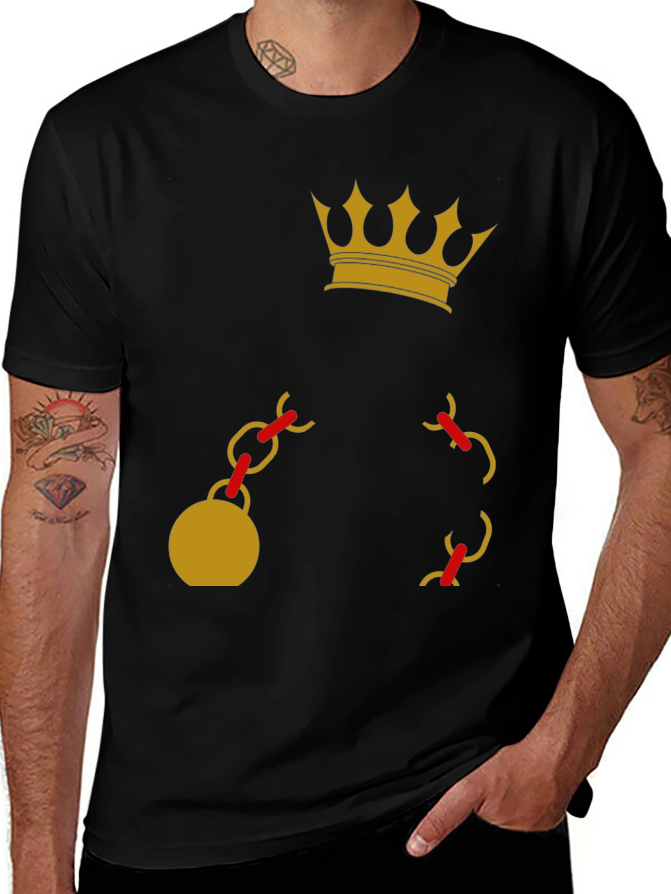 Crown and Chain Graphic Tee