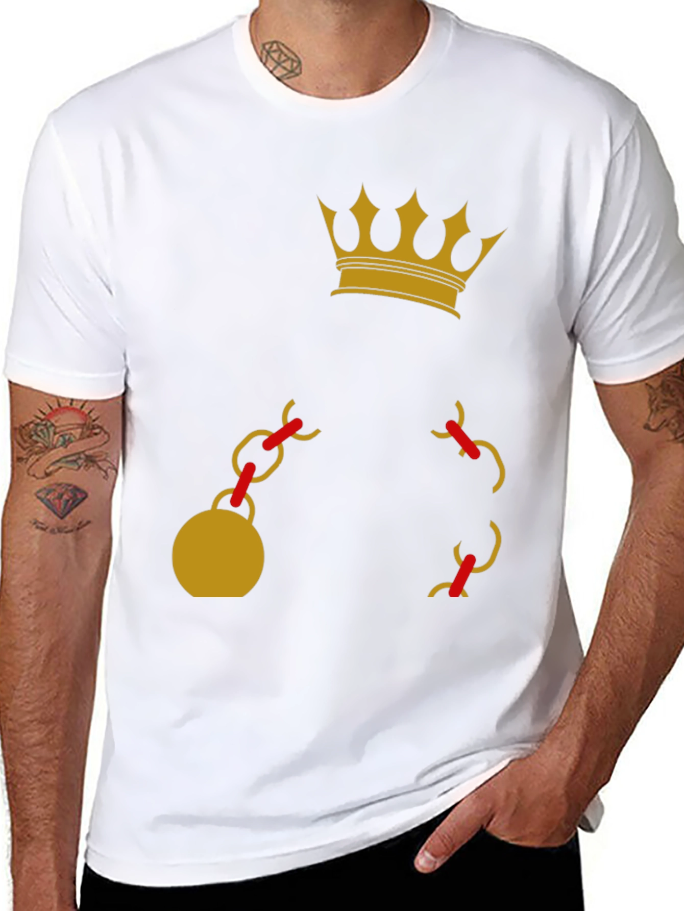 Crown and Chain Graphic Tee